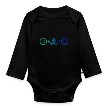 Vélo Vélo Vélo Vélo Cyclisme Cyclisme - Body Bébé bio manches longues - noir - Devant