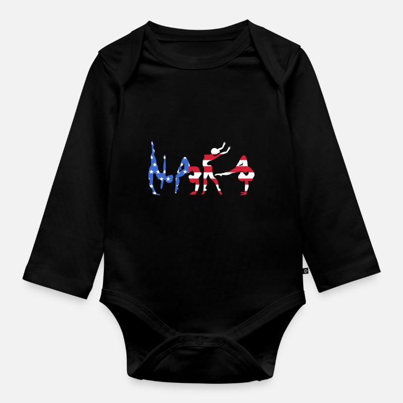 Athlétisme - Body Bébé bio manches longues - noir