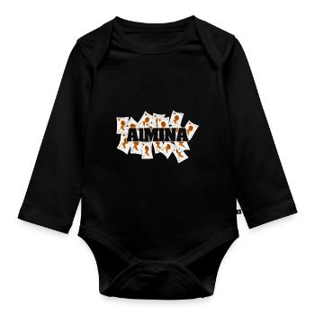 Vegas Almina - Baby Bio-Langarm-Body - Schwarz - Vorne