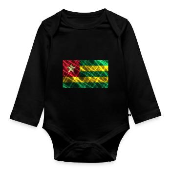 Togo - Organic Longsleeve Baby Bodysuit - black - Front