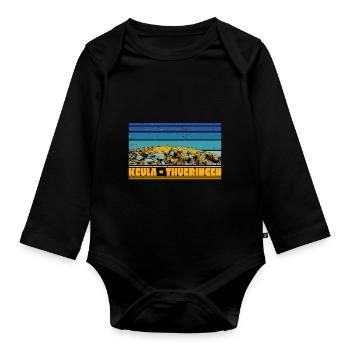 Südharz Merch - Keula I - Baby Bio-Langarm-Body - Schwarz - Vorne