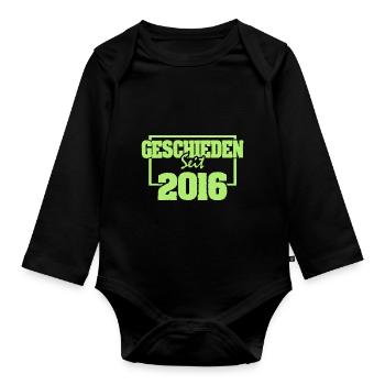Freiheit 2016 - Baby Bio-Langarm-Body - Schwarz - Vorne