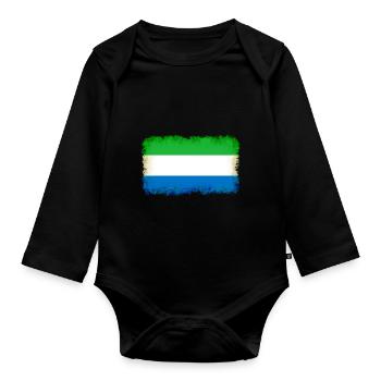 Leone as Sierra - Organic Longsleeve Baby Bodysuit - black - Front