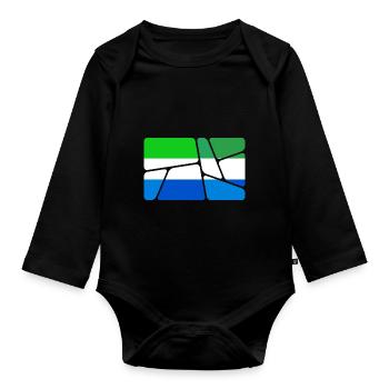 Gift for Leone - Organic Longsleeve Baby Bodysuit - black - Front