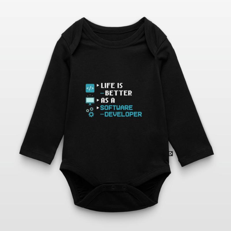 Software Development Software Developer Developer Organic Longsleeve Baby Bodysuit