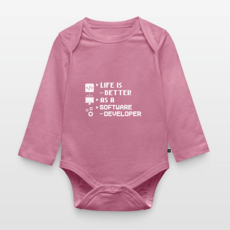 Software Development Software Developer Developer Organic Longsleeve Baby Bodysuit