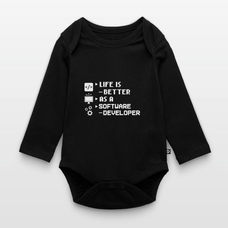 Software Development Software Developer Developer Organic Longsleeve Baby Bodysuit