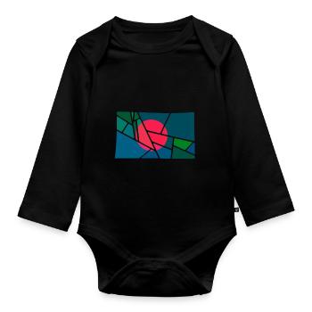 Bangladesh - Organic Longsleeve Baby Bodysuit - black - Front