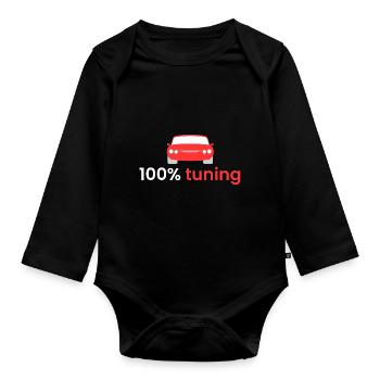 100% voting - Organic Longsleeve Baby Bodysuit - black - Front