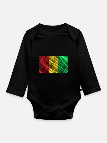 Style Guinea - Baby Bio-Langarm-Body - Schwarz
