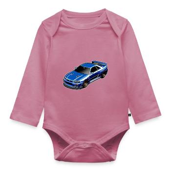 Jdm / Tuning / Turbocompresseur / Jantes / Chiptuning - Body Bébé bio manches longues - mauve - Devant