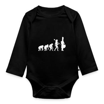 Drum Corps Evolution Marching Band Drum Music Perc - Baby Bio-Langarm-Body - Schwarz - Vorne