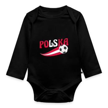 Pole Polen - Baby Bio-Langarm-Body - Schwarz - Vorne
