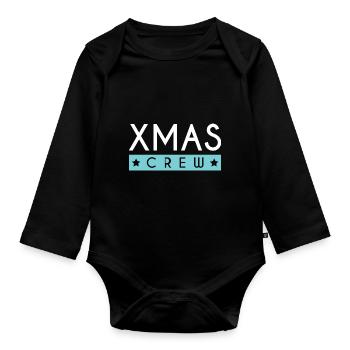 Équipage de Noël - Body Bébé bio manches longues - noir - Devant