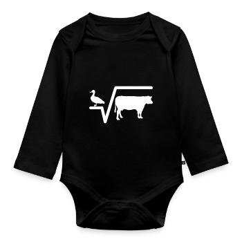 Informatiker Informatik Programmierer Nerd Geek - Baby Bio-Langarm-Body - Schwarz - Vorne