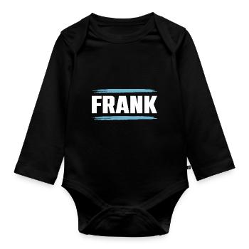 Frank - Baby Bio-Langarm-Body - Schwarz - Vorne