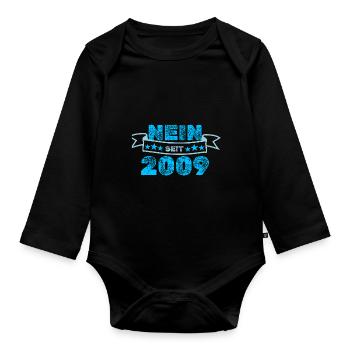 Jahr 2009 - Baby Bio-Langarm-Body - Schwarz - Vorne