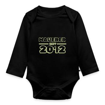Jahr 2012 - Baby Bio-Langarm-Body - Schwarz - Vorne