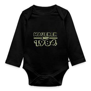 1984 1984 - Baby Bio-Langarm-Body - Schwarz - Vorne