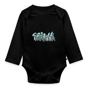 Parkour Obstacle Course Freerunning - Organic Longsleeve Baby Bodysuit - black - Front