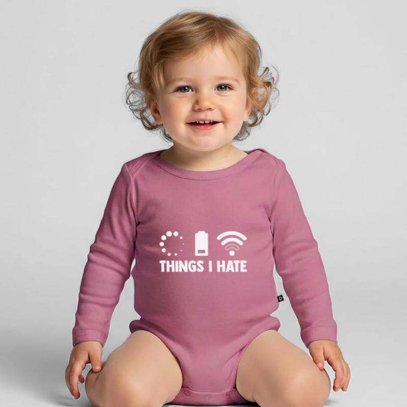 Things I Hate Programmer Coder Coding Developer So Baby Bio-Langarm-Body