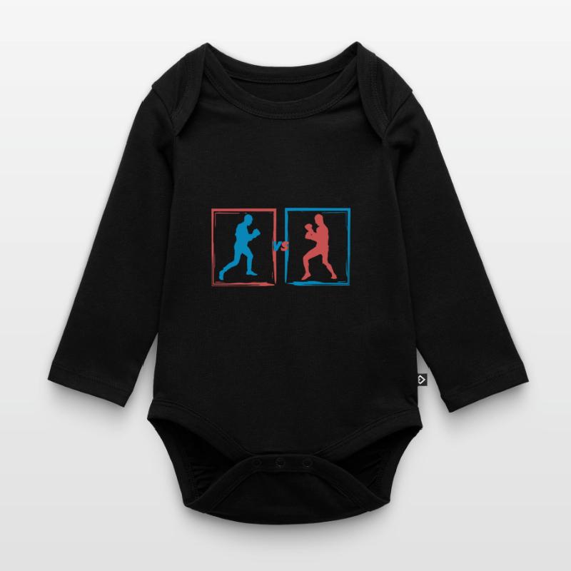 Boxkampf - Boxer Geschenkidee Baby Bio-Langarm-Body