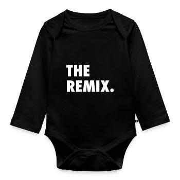 Partner Look Couple Partner Couple Couple Family - Organic Longsleeve Baby Bodysuit - black - Front