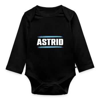 Astrid - Baby Bio-Langarm-Body - Schwarz - Vorne