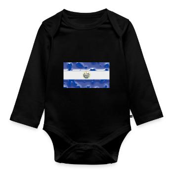 El Salvador - Baby Bio-Langarm-Body - Schwarz - Vorne