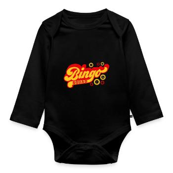 Bingo Squad Funny Lucky Gambling - Baby Bio-Langarm-Body - Schwarz - Vorne
