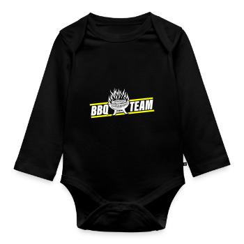 Barbecue Grill Bbq Team - Organic Longsleeve Baby Bodysuit - black - Front