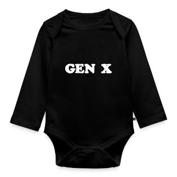 Gen X FAFO Génération X - Body Bébé bio manches longues - noir - Devant
