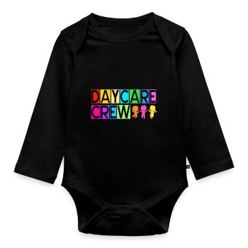 Daycare Center Education Educator Educator - Organic Longsleeve Baby Bodysuit - black - Front