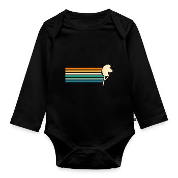 Hobby Horse Hobby Horsing - Organic Longsleeve Baby Bodysuit - black - Front