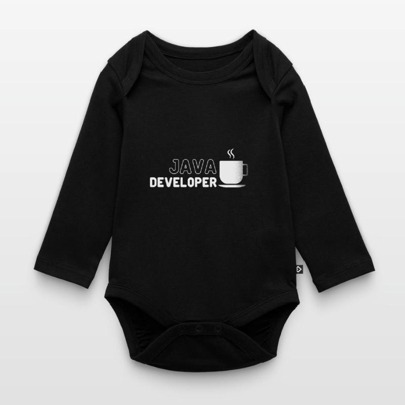 Java Developer Coffee Kaffee Baby Bio-Langarm-Body