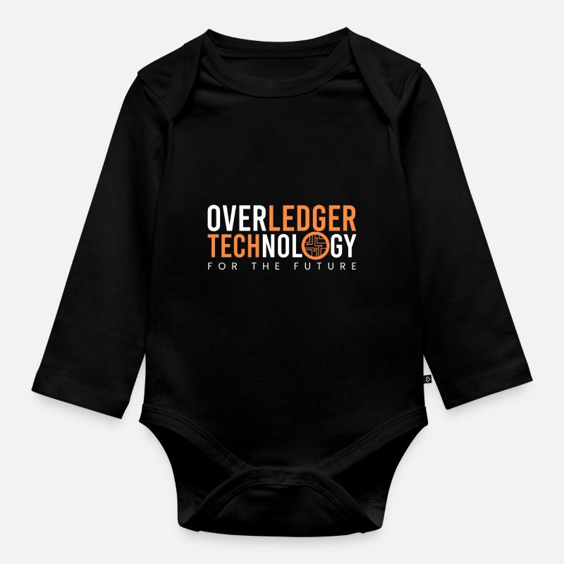 Technologie Overledger - Body Bébé bio manches longues - noir
