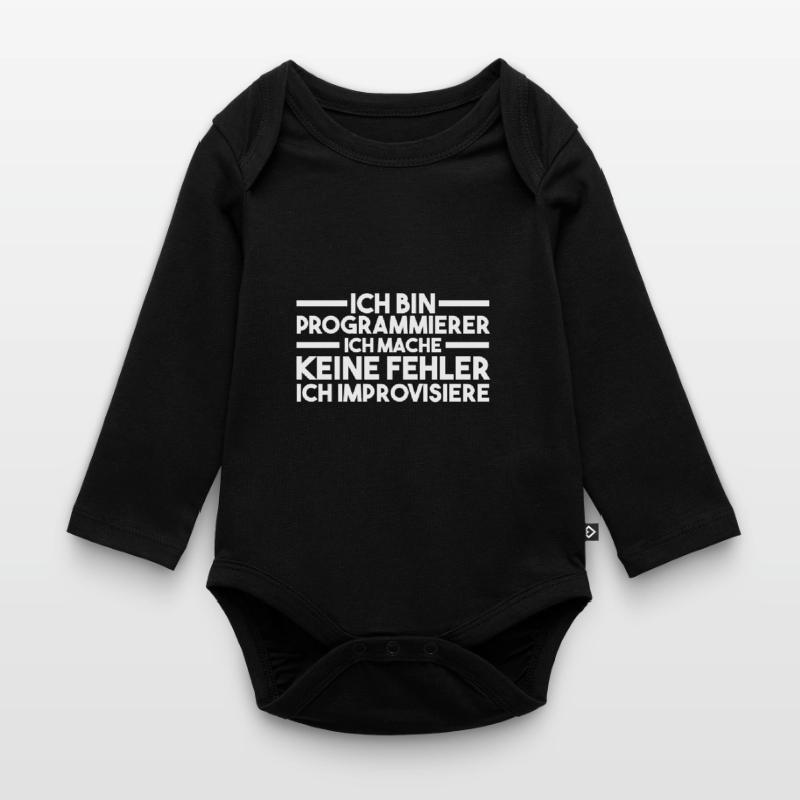 Programmieren Entwickler Coder Programmierer Baby Bio-Langarm-Body