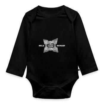 Südharz Merch - Wasserburg Heldrungen - Baby Bio-Langarm-Body - Schwarz - Vorne