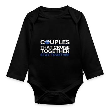 Cruise Cruise Ship - Organic Longsleeve Baby Bodysuit - black - Front