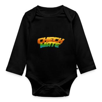 Chess Checkmate Chess Moves Chess Player - Organic Longsleeve Baby Bodysuit - black - Front
