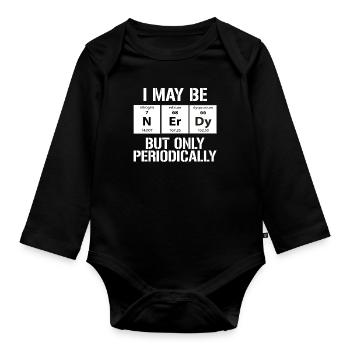 Chemie Periodensystem - Baby Bio-Langarm-Body - Schwarz - Vorne