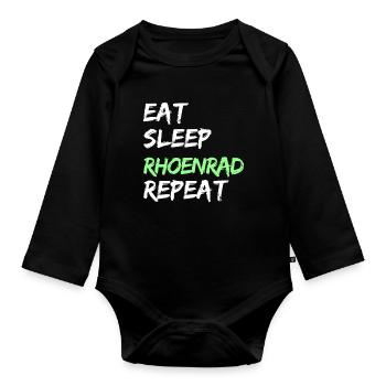 Rhönrad I Athlète I Équipe I Gift I Club - Body Bébé bio manches longues - noir - Devant