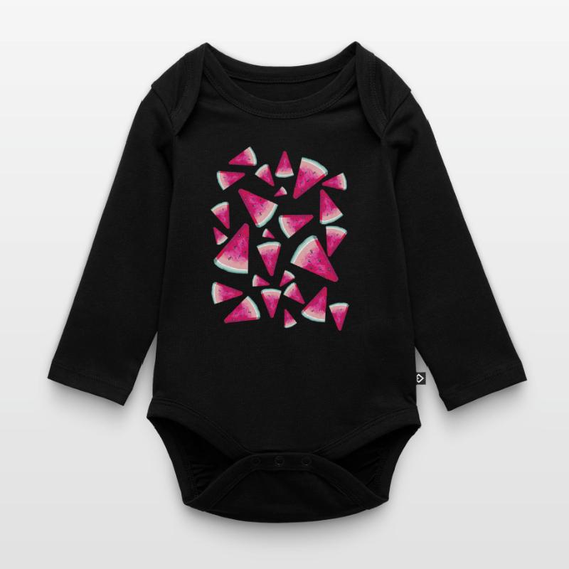 Pastèque Pastèque Pattern Body Bébé bio manches longues