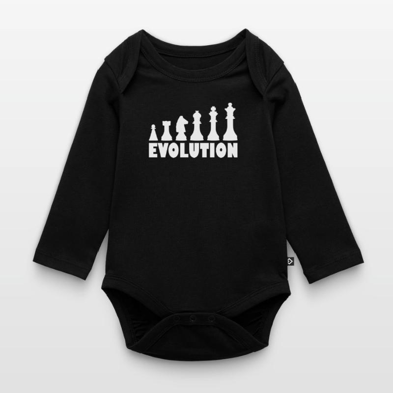Échecs évolution échecs Body Bébé bio manches longues