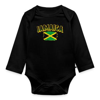 Jamaïque - Body Bébé bio manches longues - noir - Devant