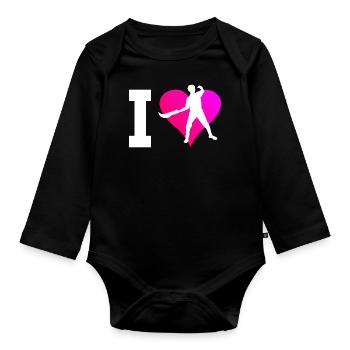 Pelote vasca femme Jai Alai Pelote Basque Pelote - Body Bébé bio manches longues - noir - Devant