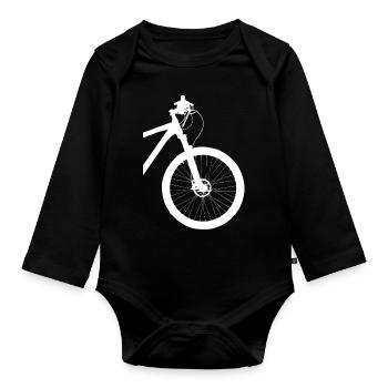 Fahrrad Rad MTB Radsport Trial Downhill - Baby Bio-Langarm-Body - Schwarz - Vorne