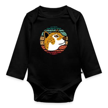 Jaguar - Baby Bio-Langarm-Body - Schwarz - Vorne