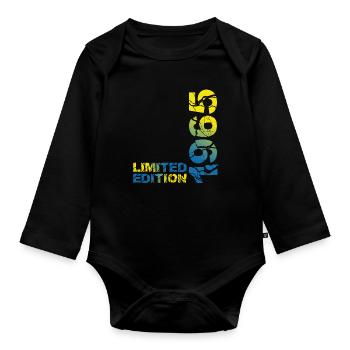 1965 Édition Déco Limitée 58e Tenue d’anniversaire - Body Bébé bio manches longues - noir - Devant