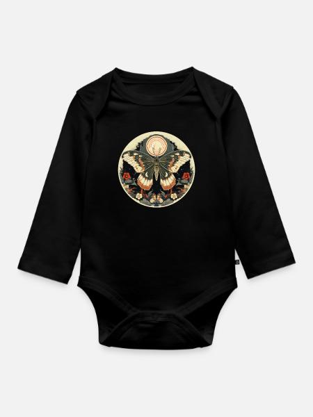 Motte - Baby Bio-Langarm-Body - Schwarz